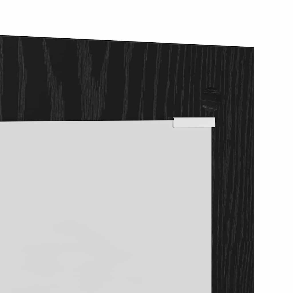 Wandmontierter Kleiderständer Schwarze Eiche 96 x 1.5 x 90 cm