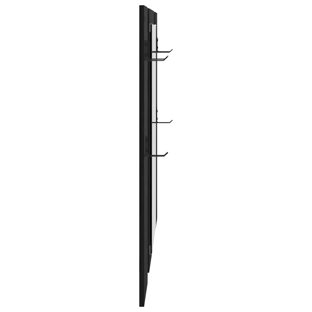 Wandmontierter Kleiderständer Schwarze Eiche 96 x 1.5 x 90 cm