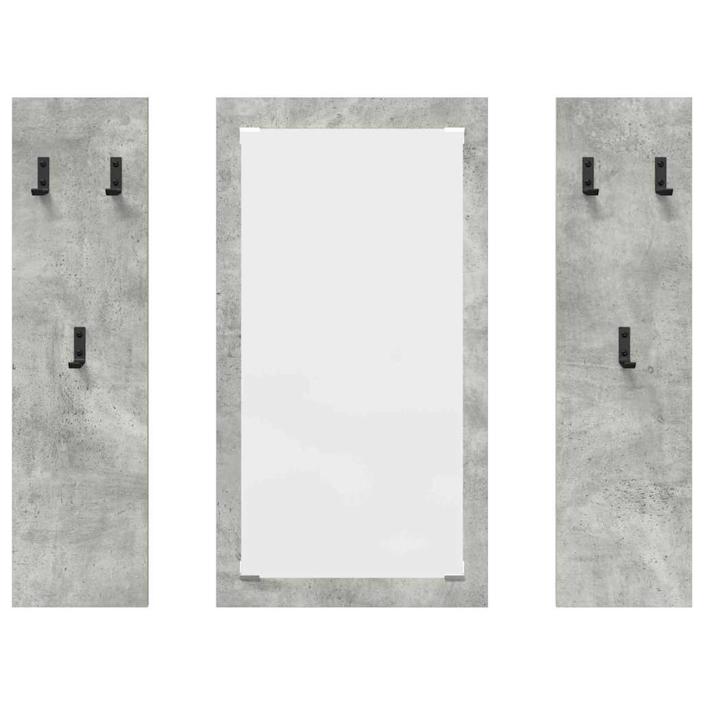 Wandmontierter Kleiderständer Betongrau 96 x 1.5 x 90 cm