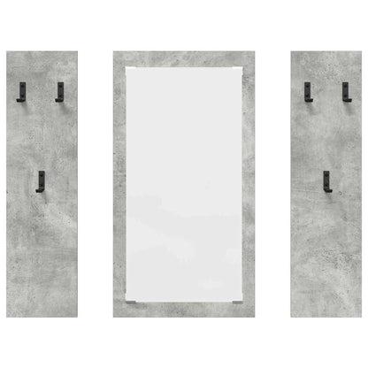 Wandmontierter Kleiderständer Betongrau 96 x 1.5 x 90 cm