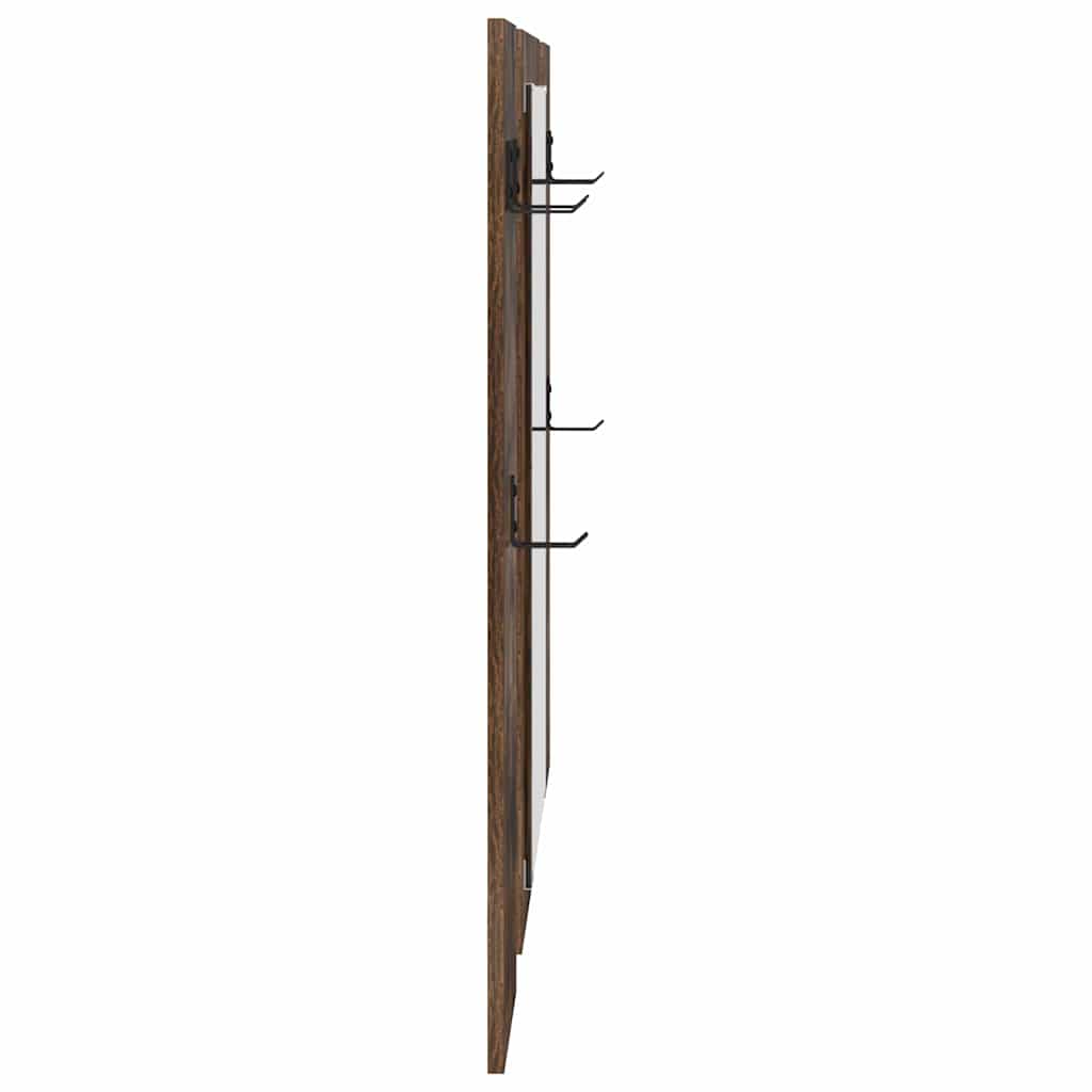 Wandmontierter Kleiderständer Räuchereiche 96 x 1.5 x 90 cm