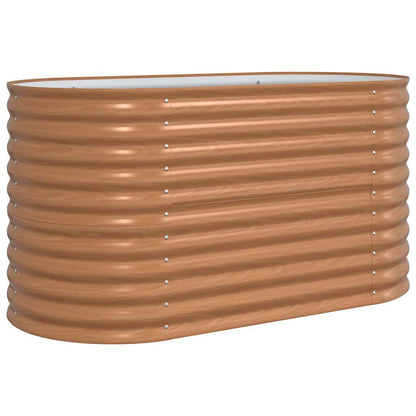 Garten-Hochbeet Braun 160 x 80 x 81 cm Stahl