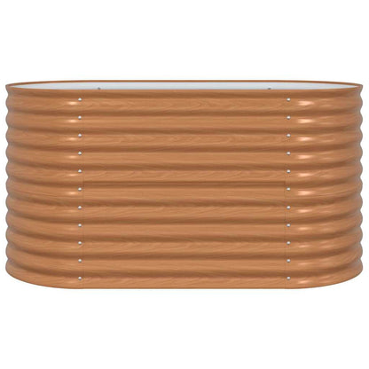 Garten-Hochbeet Braun 160 x 80 x 81 cm Stahl