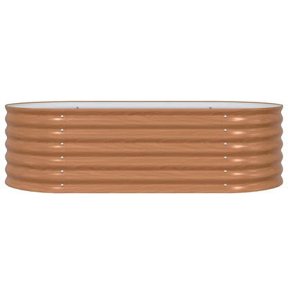 Garten-Hochbeet Braun 160 x 80 x 44 cm Stahl