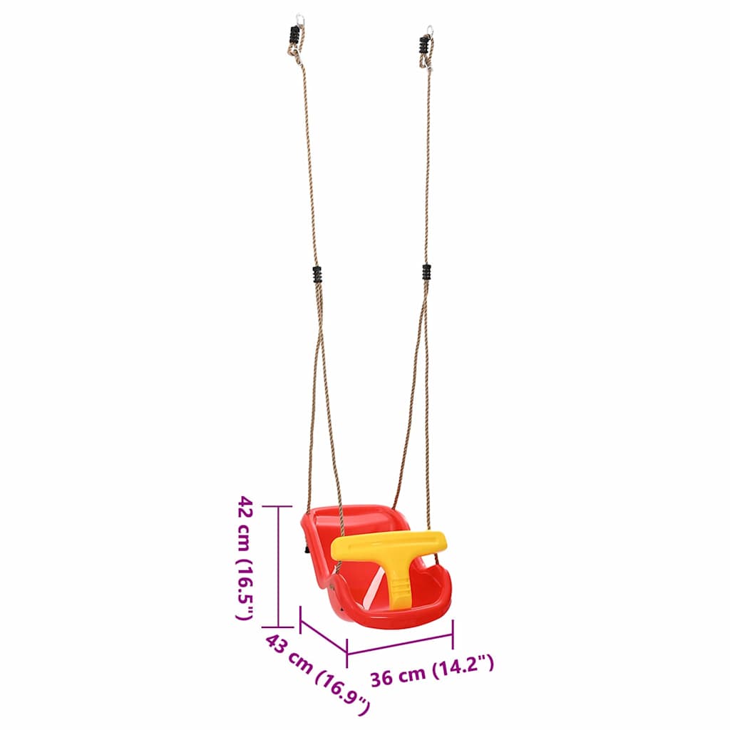 Baby Schaukel Rot 36 x 43 x 42 cm Plastik