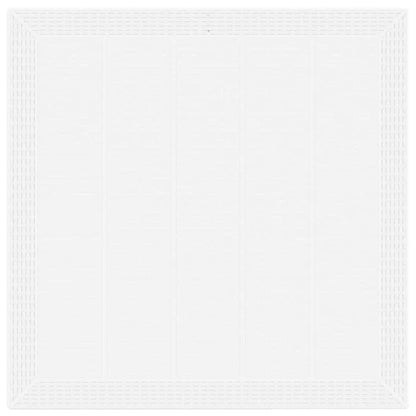 Gartentisch Weiß 100 x 100 x 73 cm Poly-Rattan