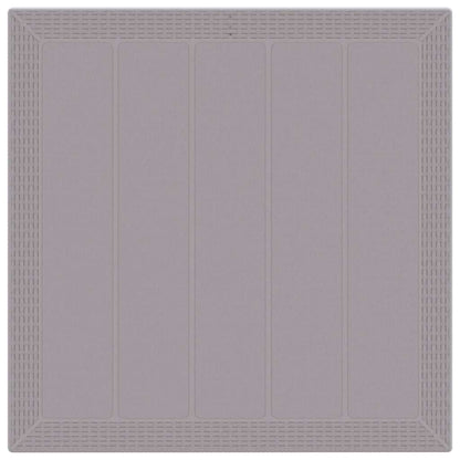 Gartentisch Hellgrau 100 x 100 x 73 cm Poly-Rattan