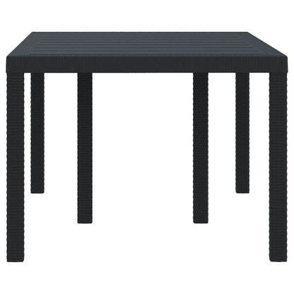 Gartentisch Anthrazit 150 x 100 x 73 cm Poly-Rattan