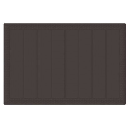 Gartentisch Braun 150 x 100 x 73 cm Poly-Rattan