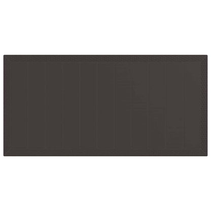 Gartentisch Braun 200 x 100 x 73 cm Poly-Rattan