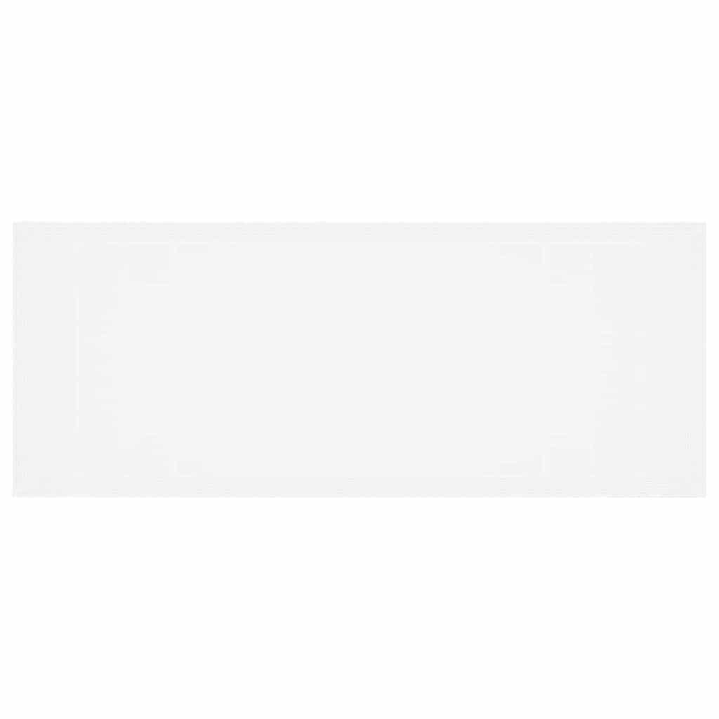 Garten-Esstisch Weiß 250 x 100 x 73 cm Poly-Rattan