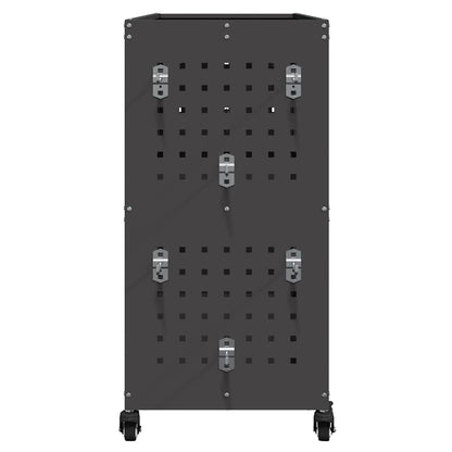 Werkzeugwagen Schwarz 75 x 35 x 73 cm Kaltgewalzter Stahl