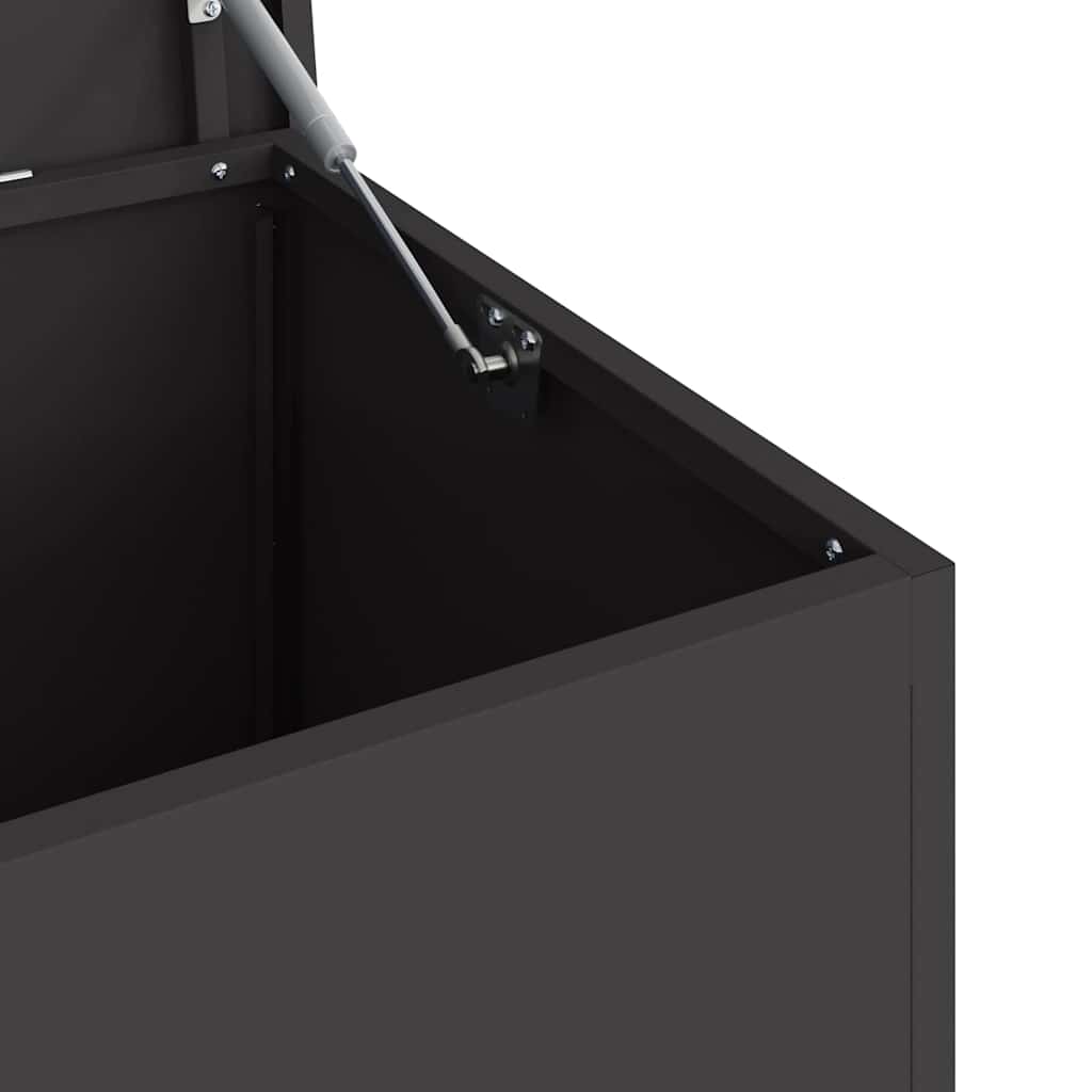 Außenlagerbox Schwarz 100 x 50.5 x 50 cm Kaltgewalzter Stahl