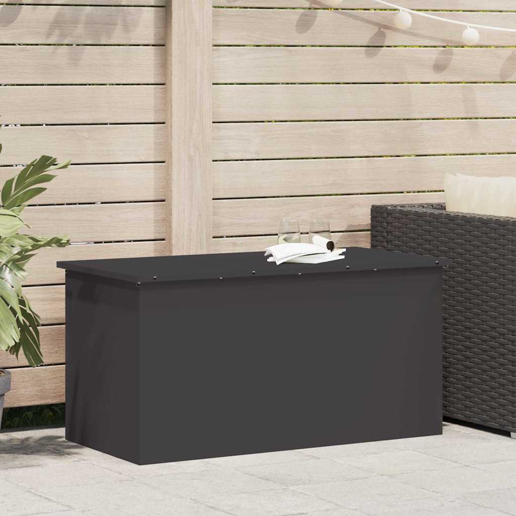 Außenlagerbox Schwarz 100 x 50.5 x 50 cm Kaltgewalzter Stahl