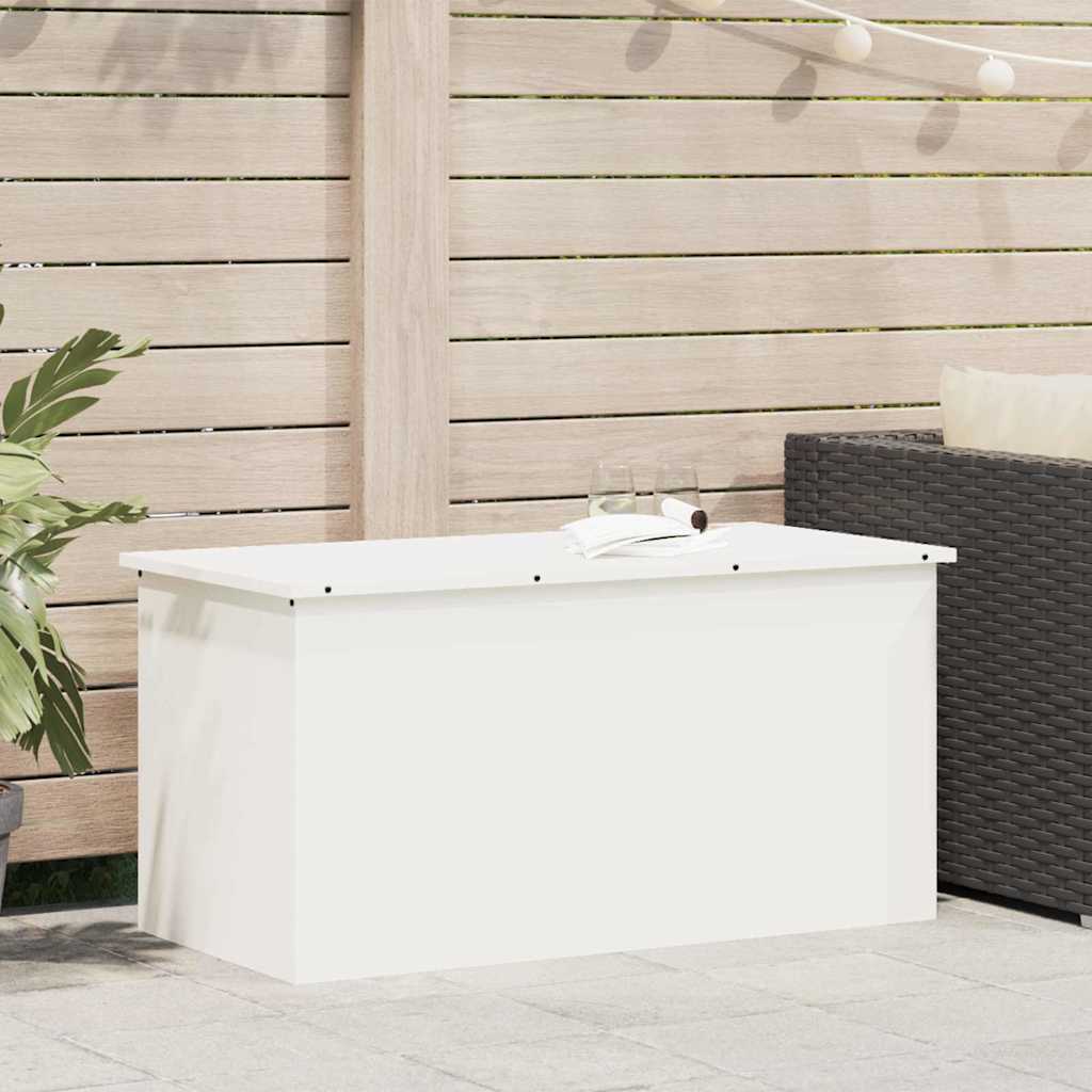 Außenlagerbox Weiß 100 x 50.5 x 50 cm Kaltgewalzter Stahl