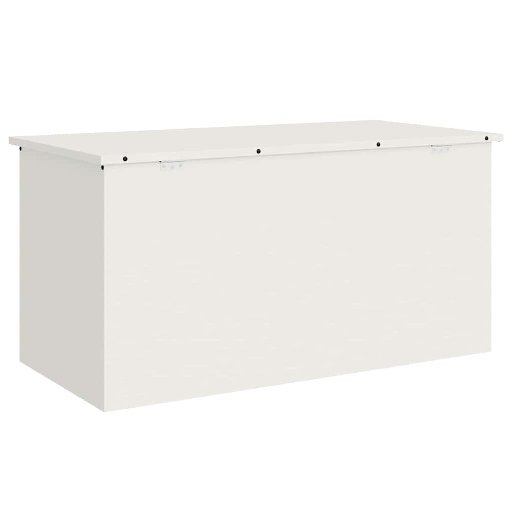 Außenlagerbox Weiß 100 x 50.5 x 50 cm Kaltgewalzter Stahl
