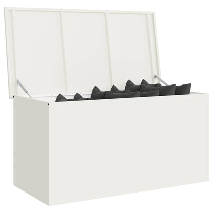 Außenlagerbox Weiß 100 x 50.5 x 50 cm Kaltgewalzter Stahl