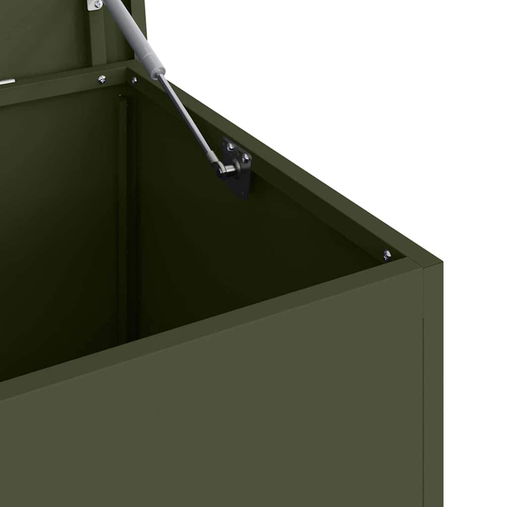 Außenlagerbox Olivgrün 100 x 50.5 x 50 cm Kaltgewalzter Stahl