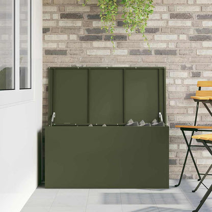 Außenlagerbox Olivgrün 100 x 50.5 x 50 cm Kaltgewalzter Stahl