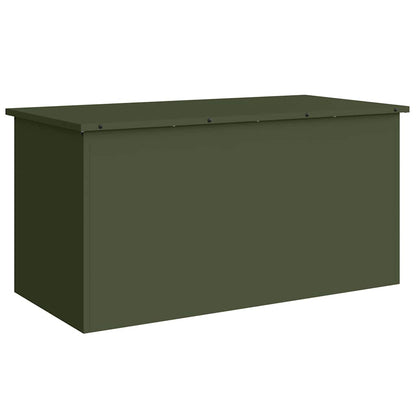 Außenlagerbox Olivgrün 100 x 50.5 x 50 cm Kaltgewalzter Stahl