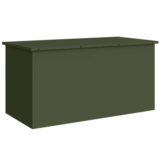 Außenlagerbox Olivgrün 100 x 50.5 x 50 cm Kaltgewalzter Stahl