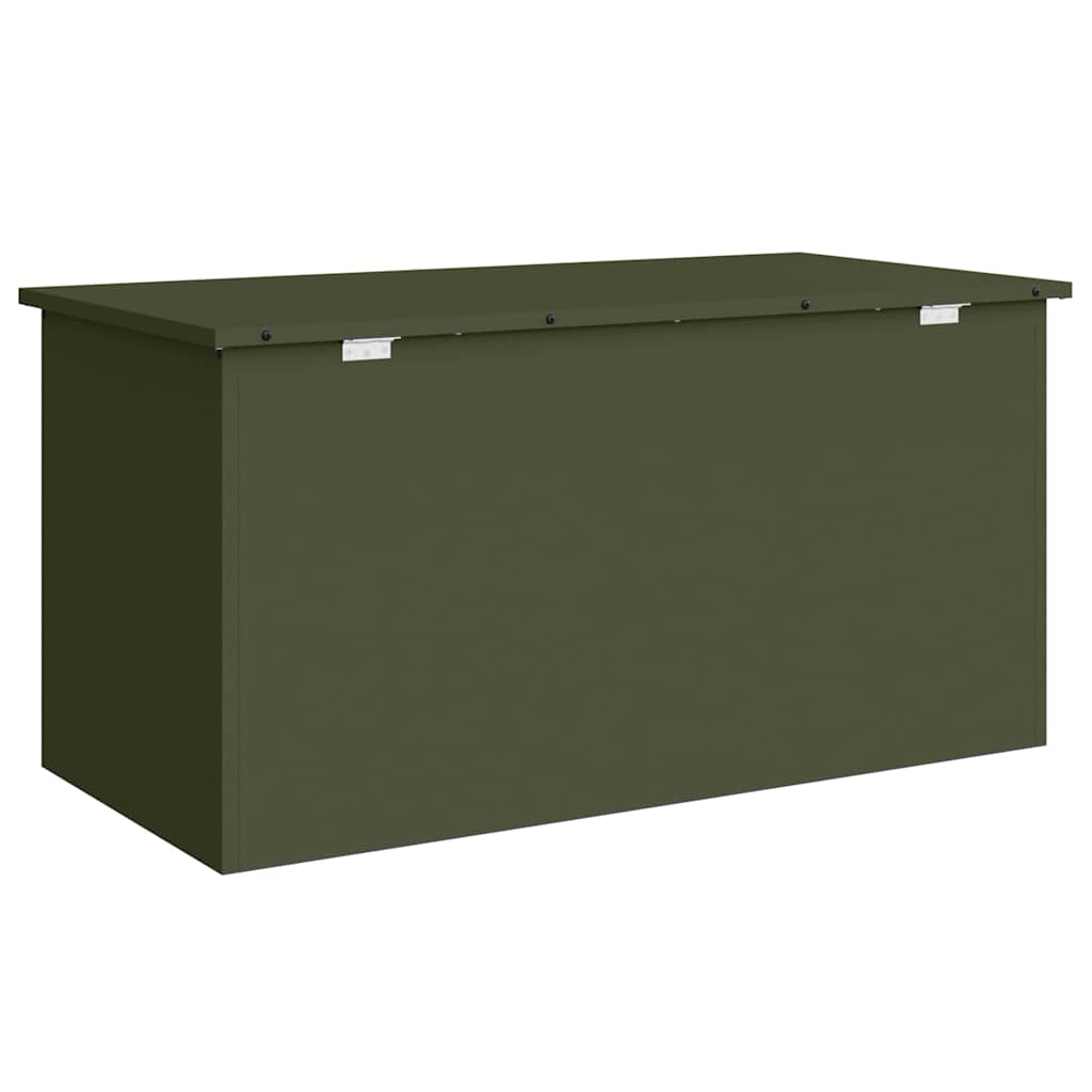 Außenlagerbox Olivgrün 100 x 50.5 x 50 cm Kaltgewalzter Stahl