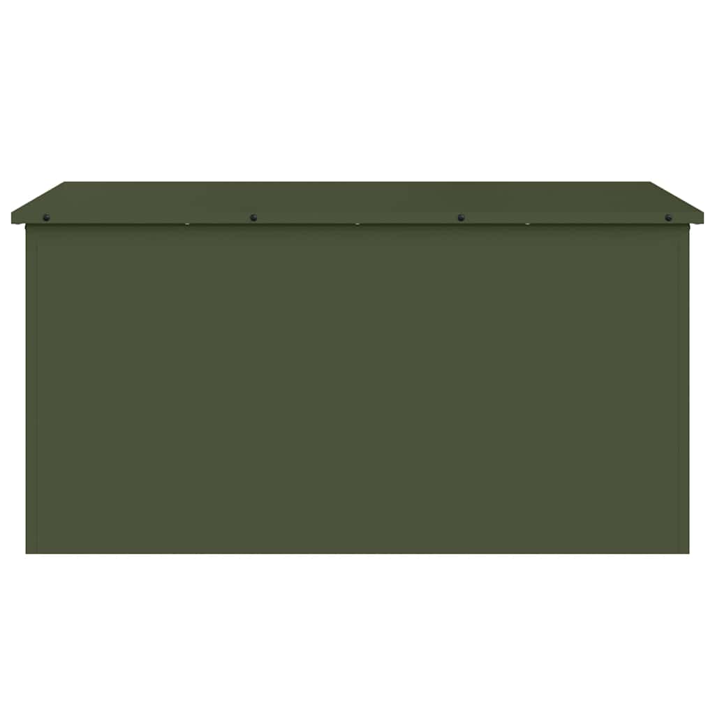 Außenlagerbox Olivgrün 100 x 50.5 x 50 cm Kaltgewalzter Stahl
