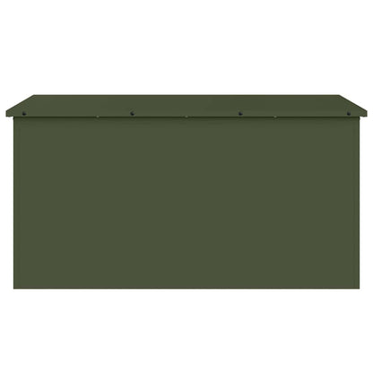 Außenlagerbox Olivgrün 100 x 50.5 x 50 cm Kaltgewalzter Stahl