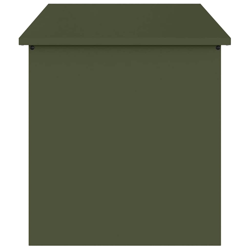 Außenlagerbox Olivgrün 100 x 50.5 x 50 cm Kaltgewalzter Stahl