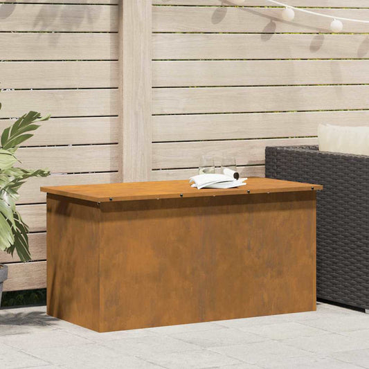 Außenlagerbox mit Speicher Braun 100 x 50.5 x 50 cm
