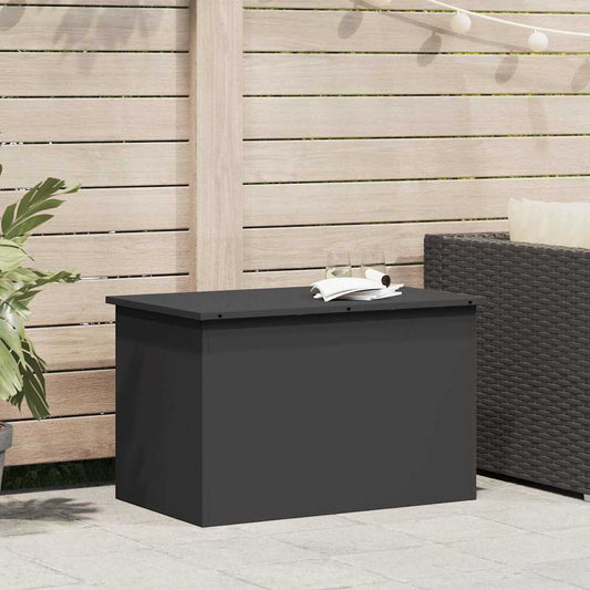 Außenlagerbox Schwarz 80 x 50.5 x 50 cm Kaltgewalzter Stahl