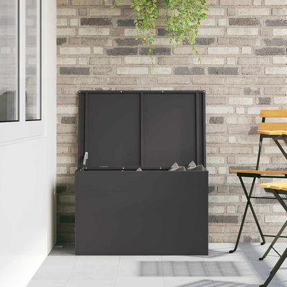 Außenlagerbox Schwarz 80 x 50.5 x 50 cm Kaltgewalzter Stahl
