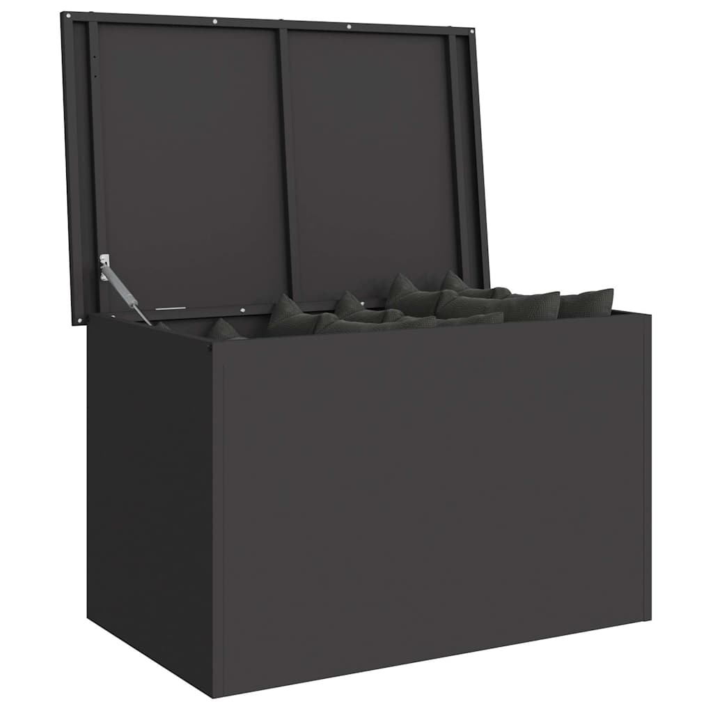Außenlagerbox Schwarz 80 x 50.5 x 50 cm Kaltgewalzter Stahl