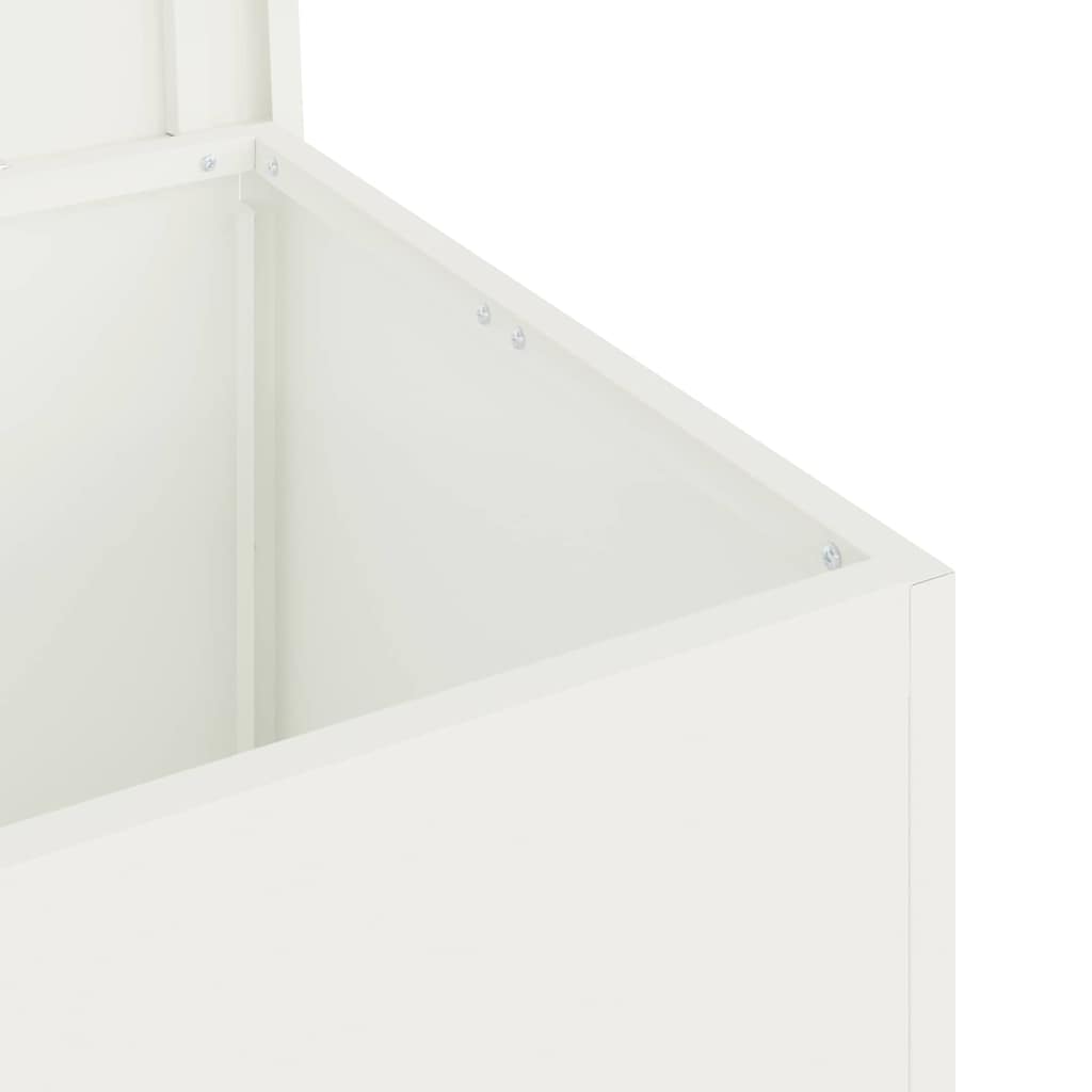 Außenlagerbox Weiß 80 x 50.5 x 50 cm Kaltgewalzter Stahl