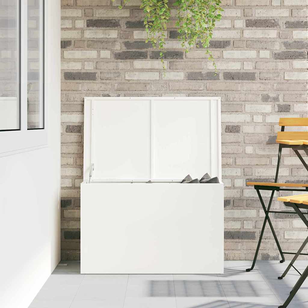 Außenlagerbox Weiß 80 x 50.5 x 50 cm Kaltgewalzter Stahl