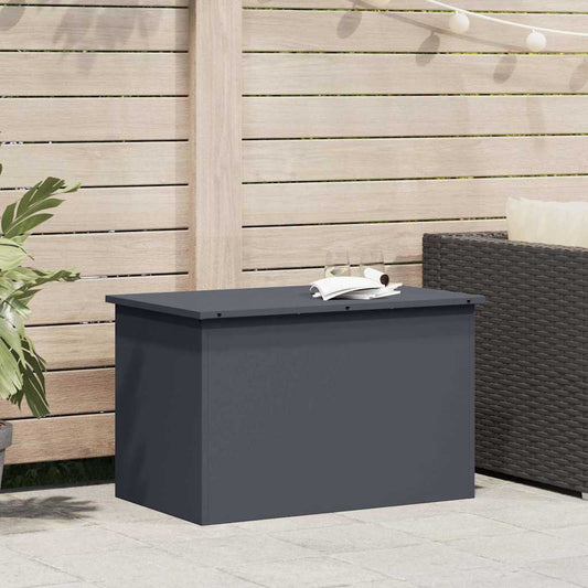 Außenlagerbox Anthrazit 80 x 50.5 x 50 cm Kaltgewalzter Stahl