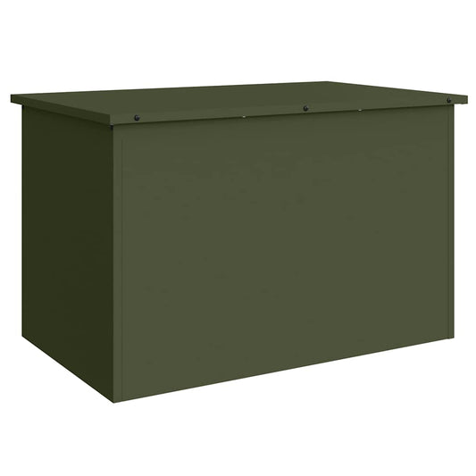 Außenlagerbox Olivgrün 80 x 50.5 x 50 cm Kaltgewalzter Stahl