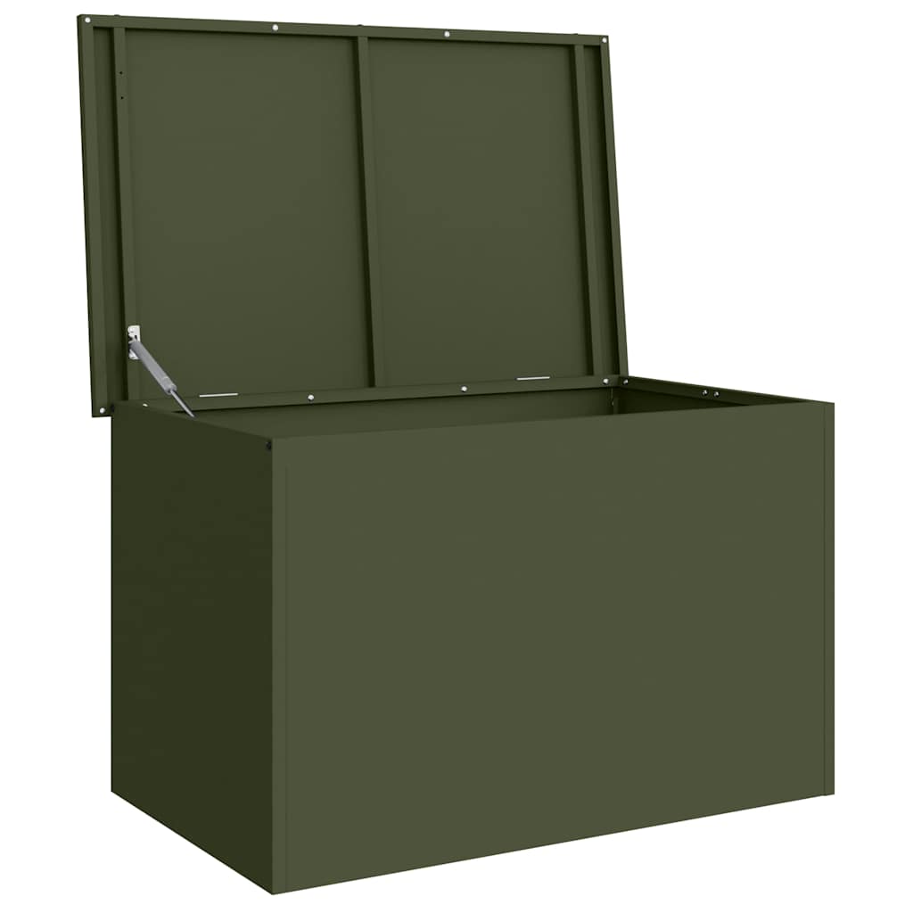 Außenlagerbox Olivgrün 80 x 50.5 x 50 cm Kaltgewalzter Stahl