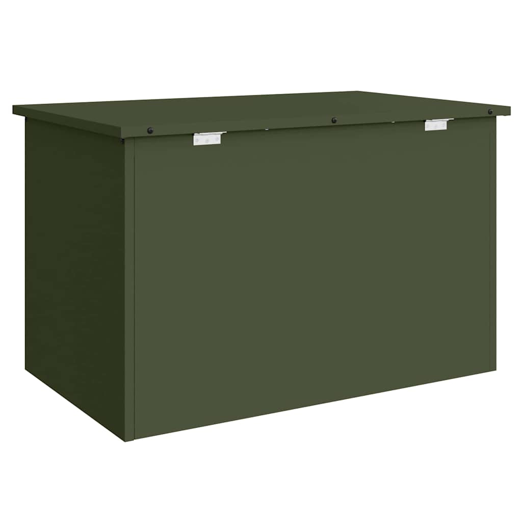 Außenlagerbox Olivgrün 80 x 50.5 x 50 cm Kaltgewalzter Stahl