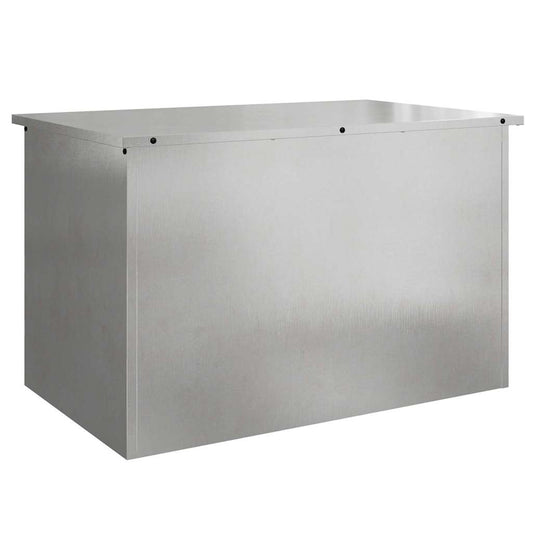 Außenlagerbox mit Speicher Silber 80 x 50.5 x 50 cm Edelstahl
