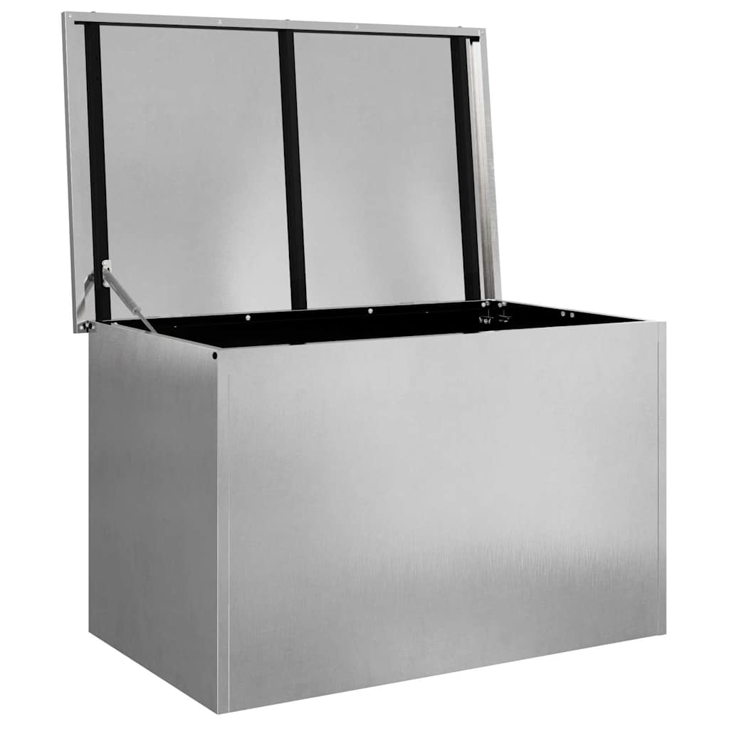 Außenlagerbox mit Speicher Silber 80 x 50.5 x 50 cm Edelstahl