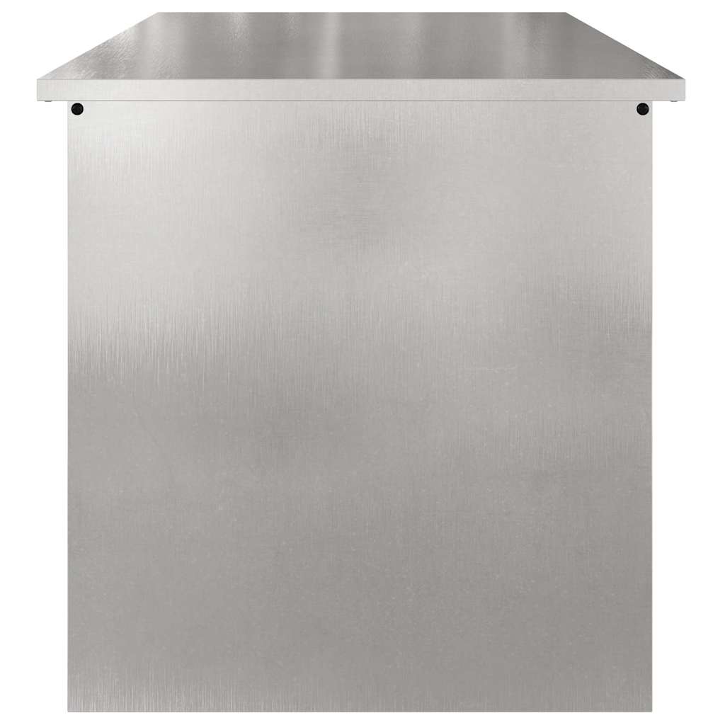 Außenlagerbox mit Speicher Silber 80 x 50.5 x 50 cm Edelstahl