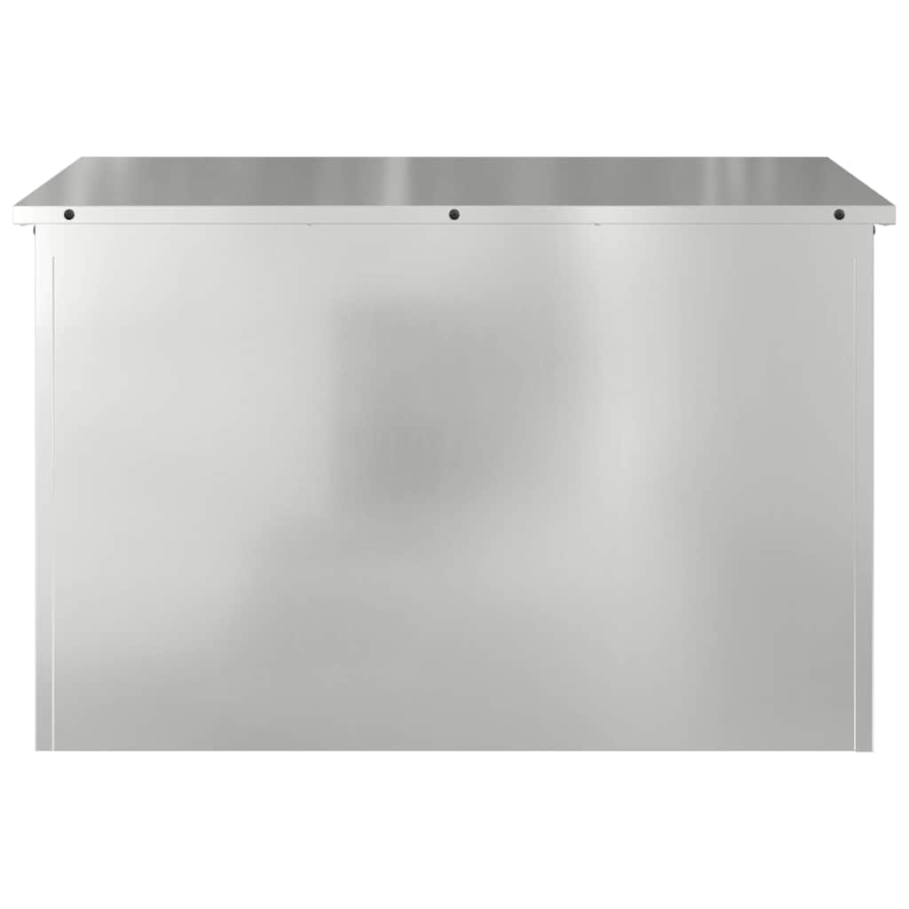 Außenlagerbox Silber 80 x 50.5 x 50 cm Verzinkter Stahl