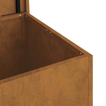 Außenlagerbox mit Speicher Braun 80 x 50.5 x 50 cm