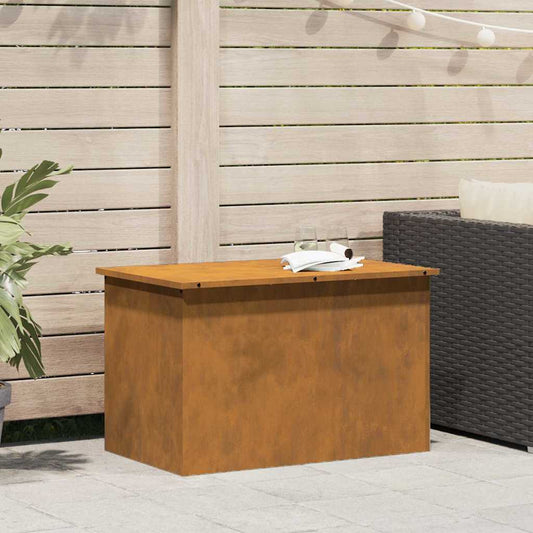 Außenlagerbox mit Speicher Braun 80 x 50.5 x 50 cm