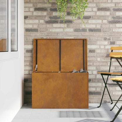 Außenlagerbox mit Speicher Braun 80 x 50.5 x 50 cm