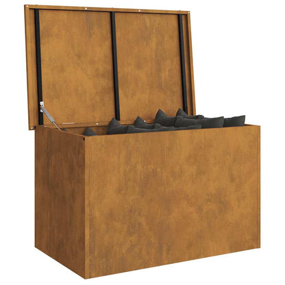 Außenlagerbox mit Speicher Braun 80 x 50.5 x 50 cm