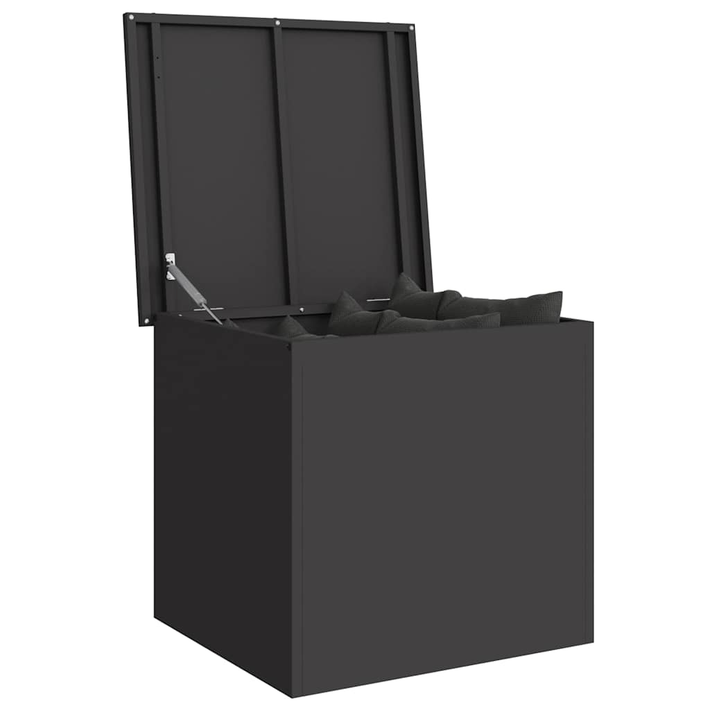 Außenlagerbox Schwarz 55 x 50.5 x 50 cm Kaltgewalzter Stahl