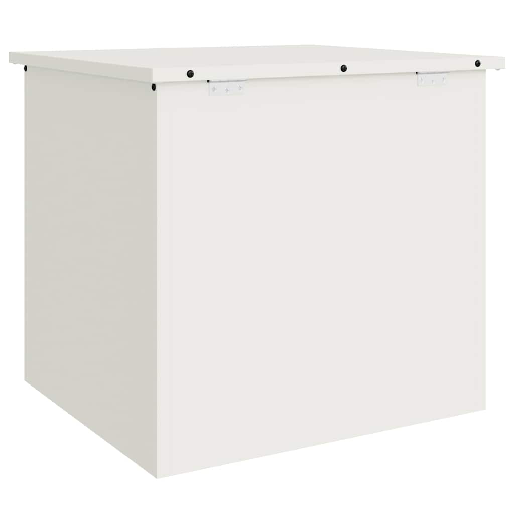 Außenlagerbox Weiß 55 x 50.5 x 50 cm Kaltgewalzter Stahl