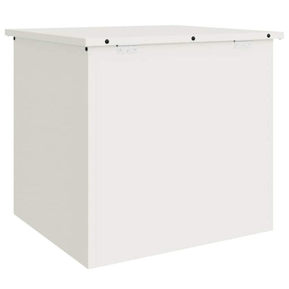 Außenlagerbox Weiß 55 x 50.5 x 50 cm Kaltgewalzter Stahl